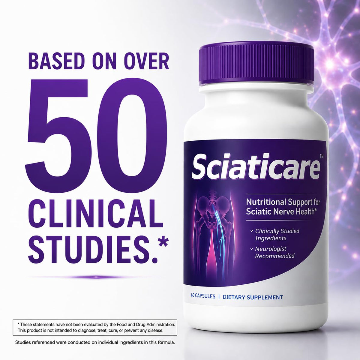 Vita Sciences Sciaticare capsules sur une table en bois
