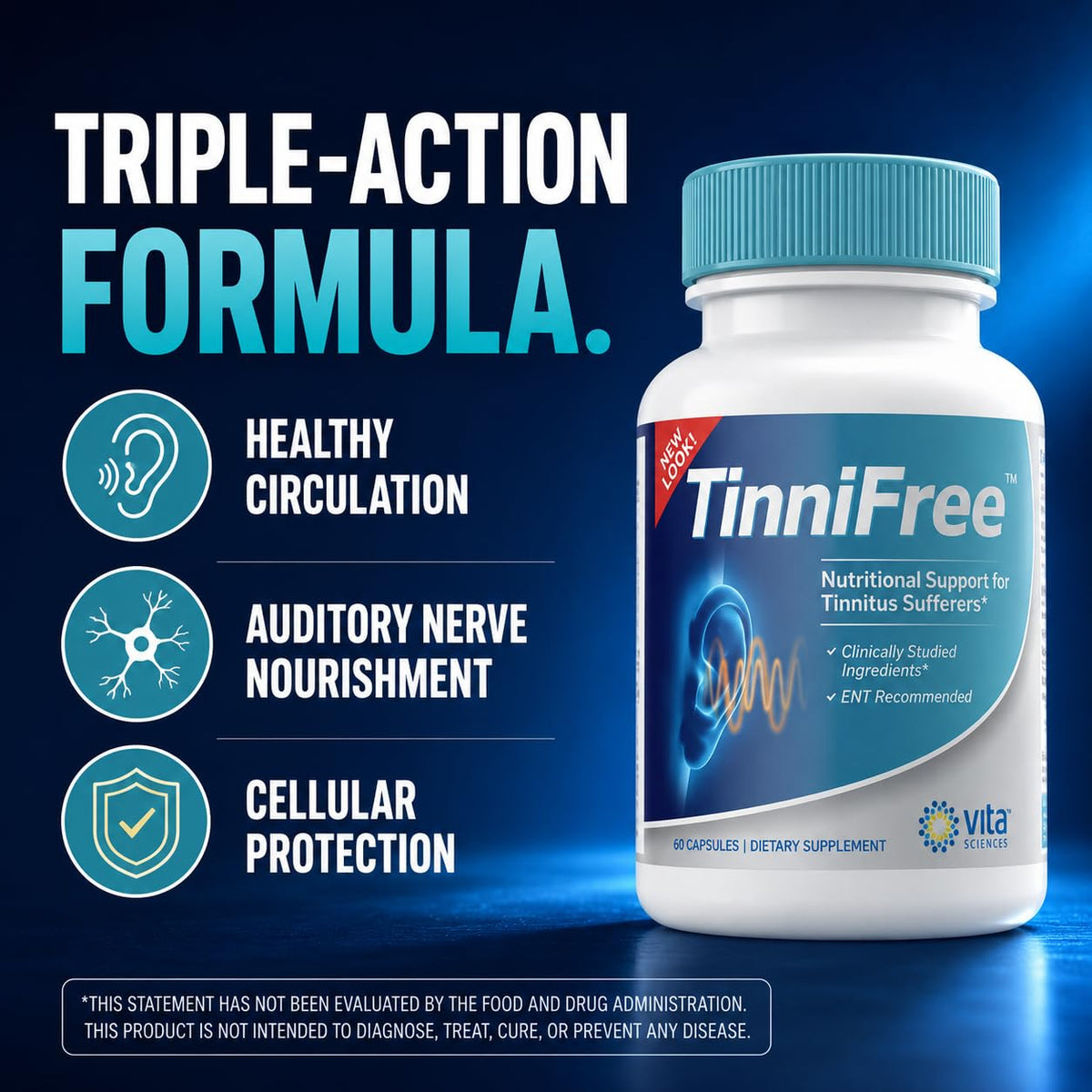 Vita Sciences TinniFree 60 gélules vue arrière