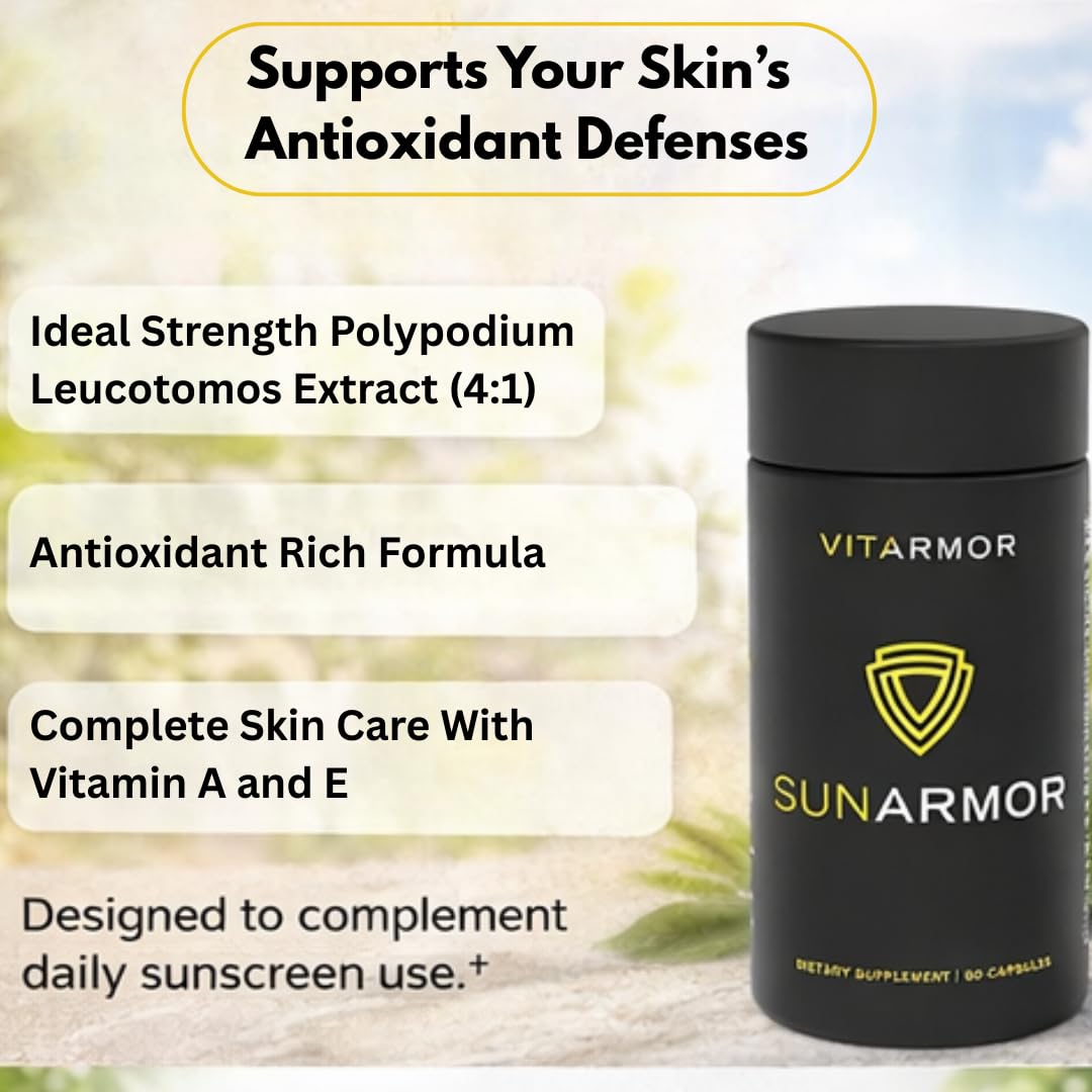 VitaArmor SunArmor 240mg Polypodium Leucotomos supplement with vitamins
