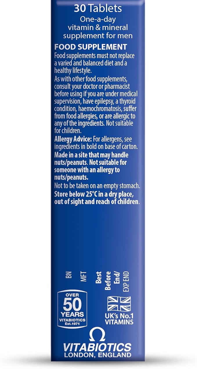 Vitabiotics Bien-Être avec des ingrédients sur une table