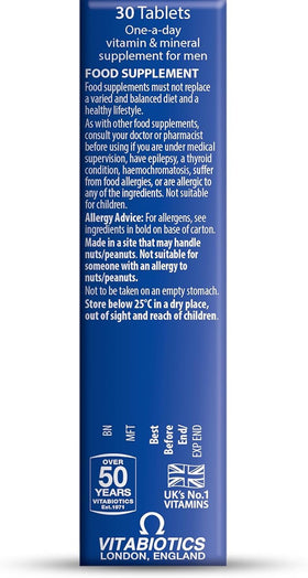 Vitabiotics Bien-Être avec des ingrédients sur une table