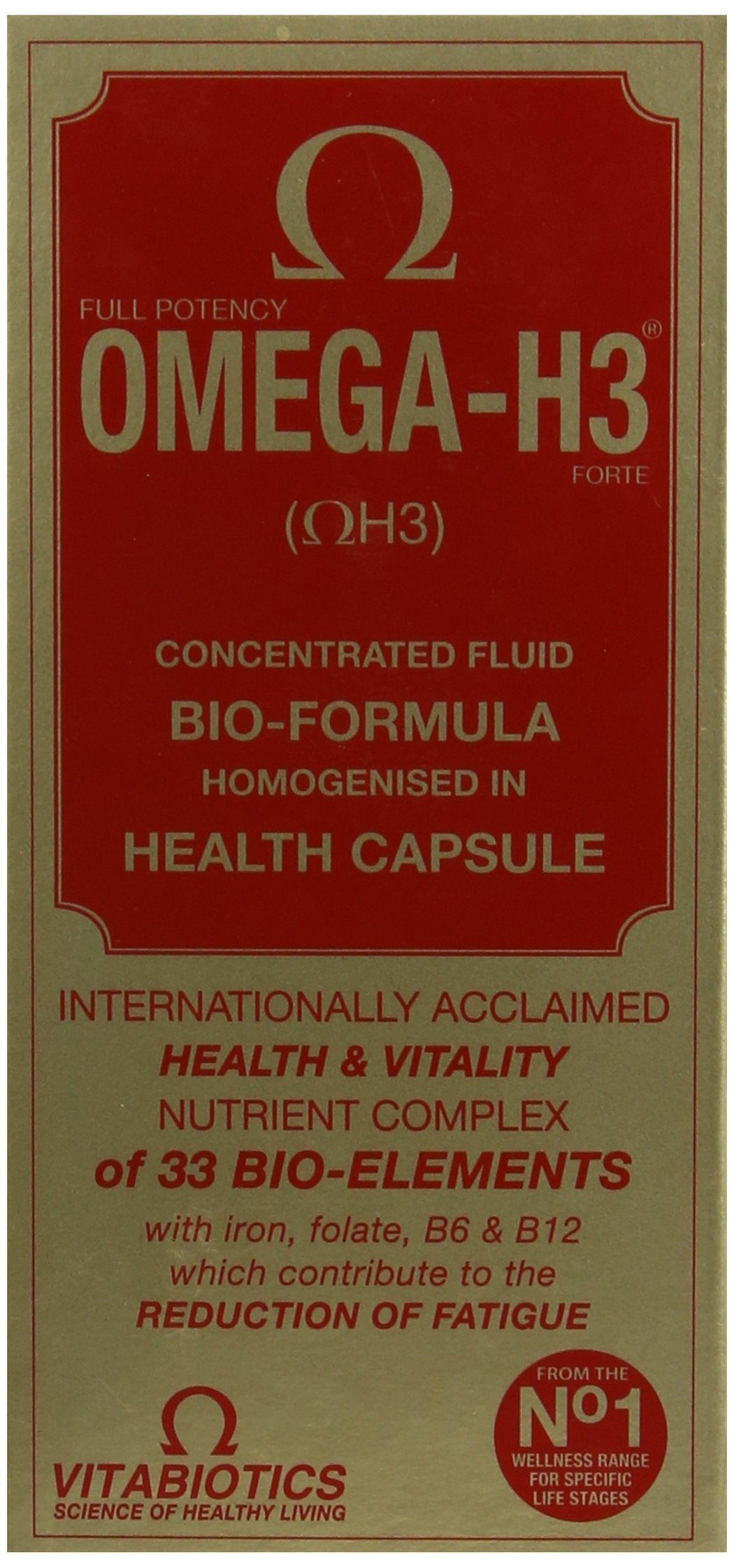 Vitabiotics Omega-H3 Multivitamines 30 Capsules en vue de face