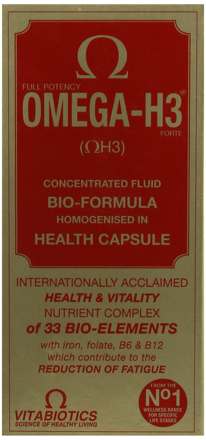 Vitabiotics Omega-H3 Multivitamines 30 Capsules en vue de face