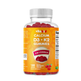 Vitabod Gummies D3 + K2 180 gélifiés saveur framboise vue de face