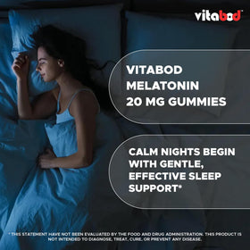 Vitabod Gummies de Mélatonine - Végétarien et sans OGM