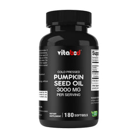 Vitabod Huile de Graines de Courge 3000 mg gélules molles devant