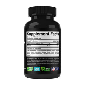 Vitabod Melatonin 20 mg et Vitamine B6 sur fond neutre