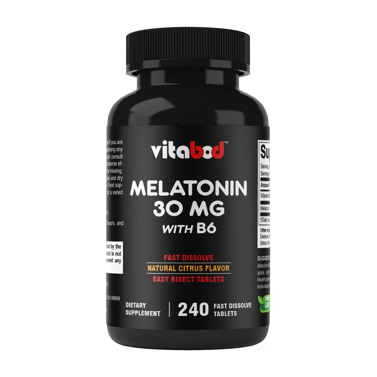 Vitabod Mélatonine 30 mg comprimés front view