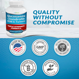 VitaBreeze Glucosamine Chondroïtine sur fond neutre