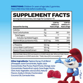 VITABURST Smurfs Gummies Calmes gummies colorés avec fruits