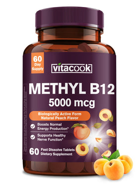 Vitacook B12 Methylcobalamine 5000 mcg, avant, vue de face