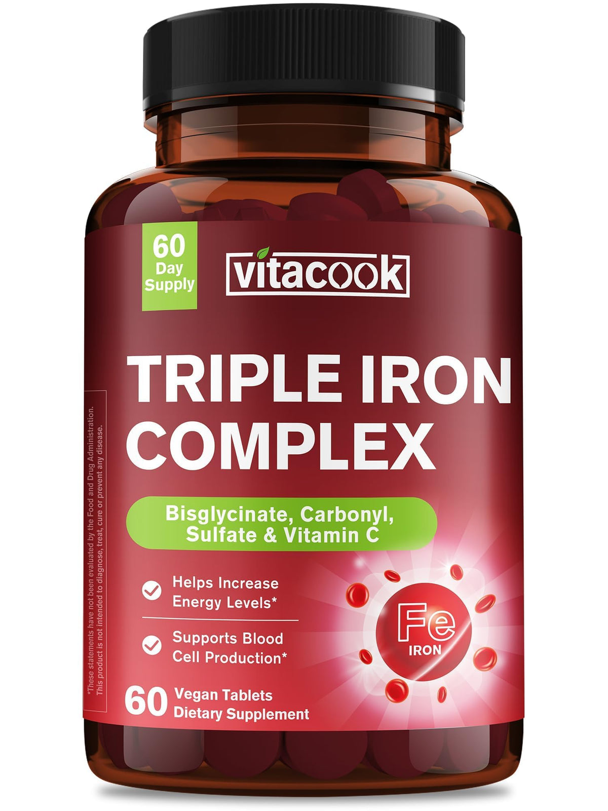 Vitacook Complément Alimentaire Fer 3-en-1 65mg vue de face