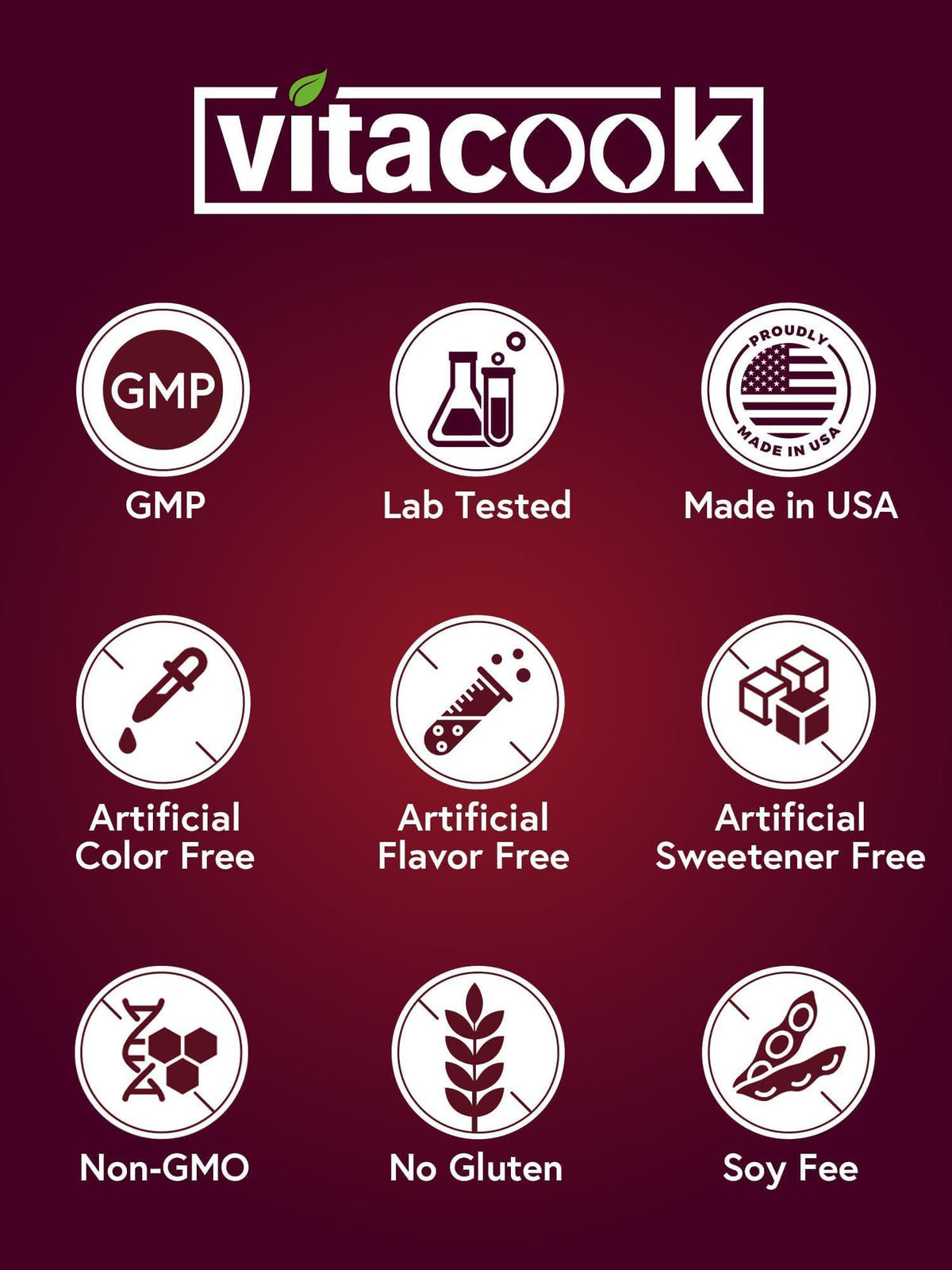 Vitacook fer 65mg boîte ouverte avec des comprimés visibles