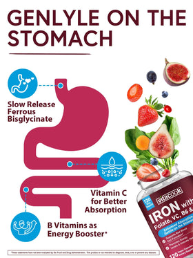Vitacook Fer Bisglycinate 36 mg ingrédients sur l'emballage