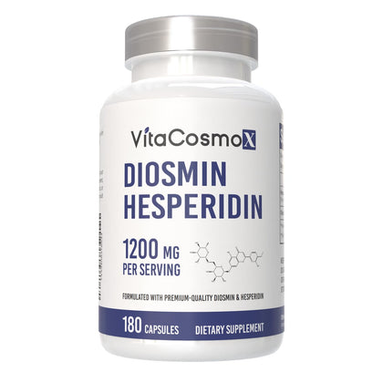 VitaCosmoX Diosmin Hesperidin 1200 mg complex 240 capsules front view