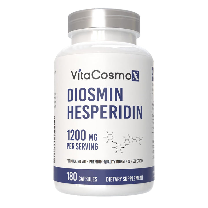 VitaCosmoX Diosmin Hesperidin 1200 mg complex 240 capsules front view