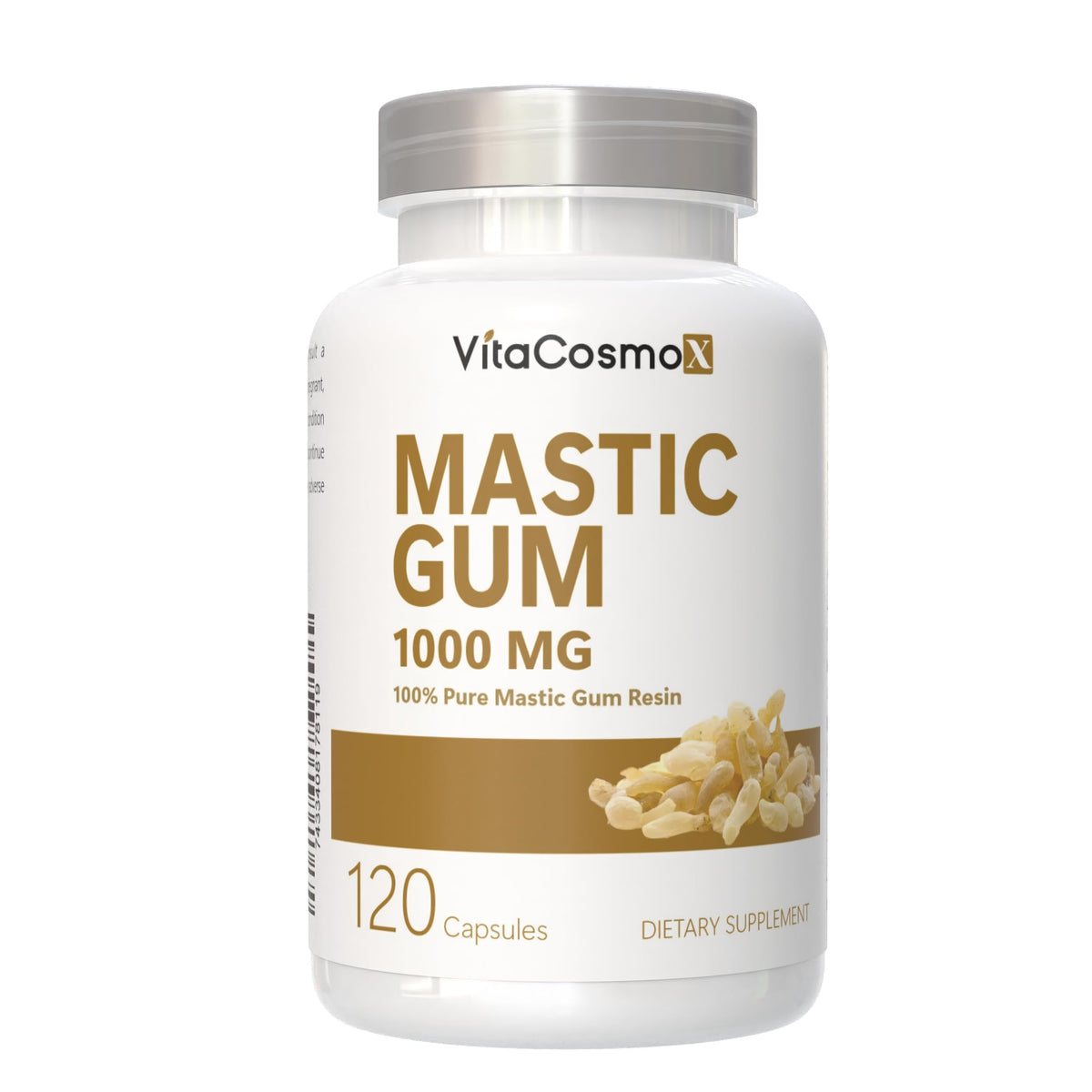 VitaCosmoX Gélules de Mastic 1000 mg, flacon arrière