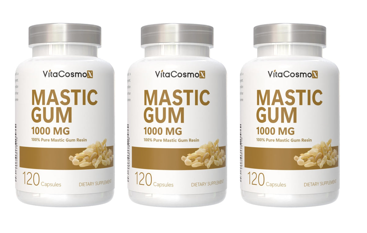 VitaCosmoX Gélules de Mastic 1000 mg, flacon avant