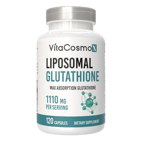 VitaCosmoX Glutathione Liposomal 1110 mg 120 capsules devant de l'emballage