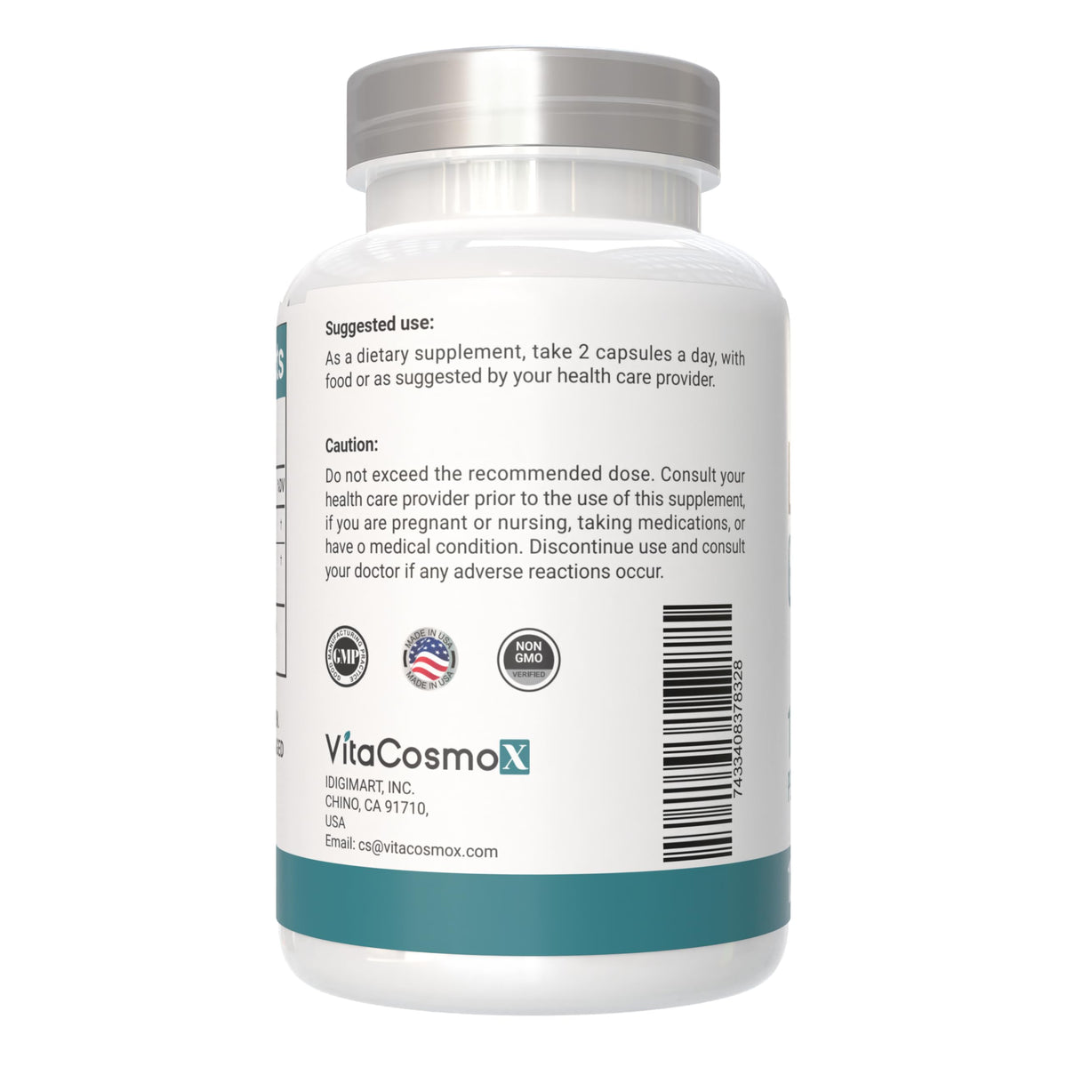 VitaCosmoX Glutathione Liposomal capsules dans une cuillère
