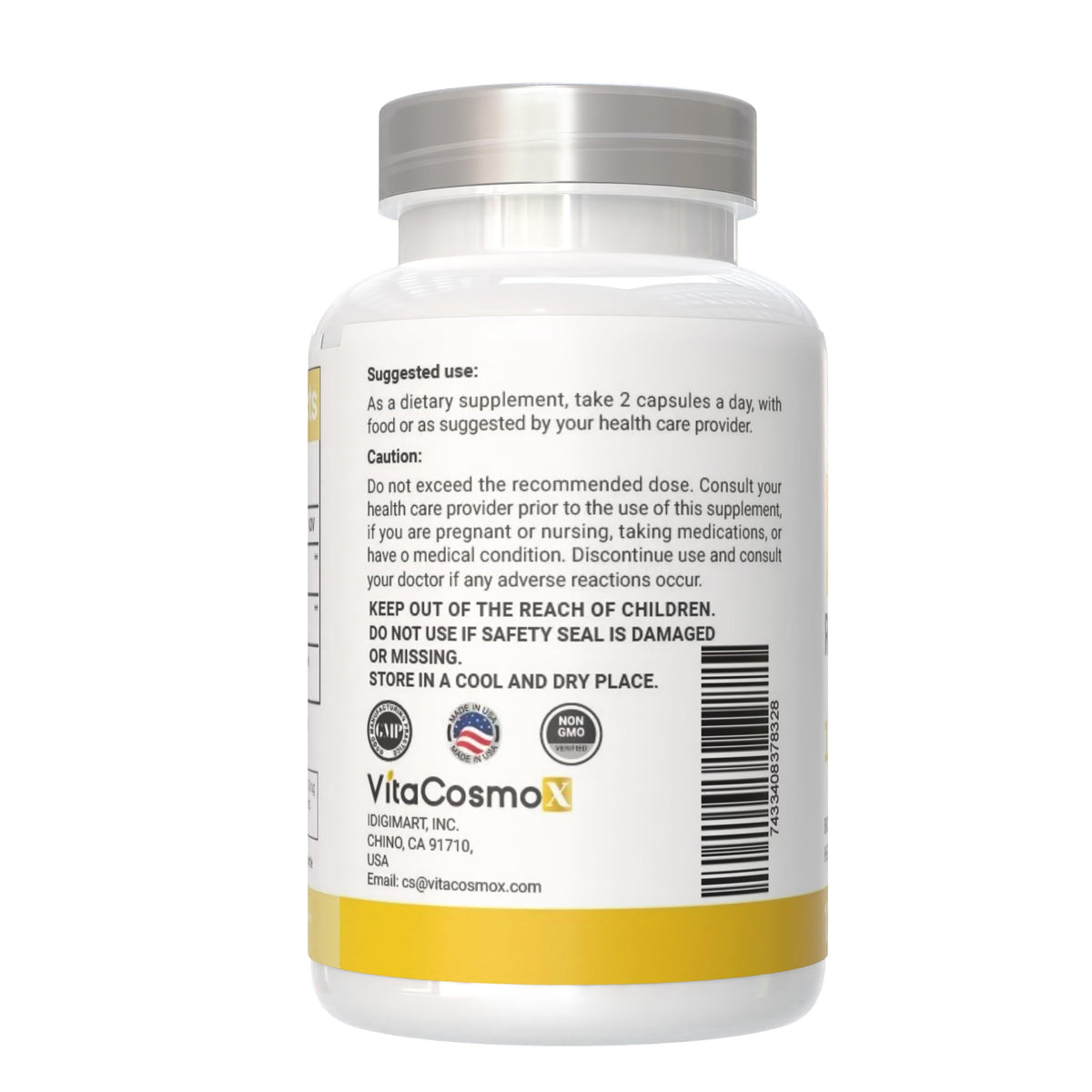 VitaCosmoX NAD+ 120 gélules avec étiquette visible