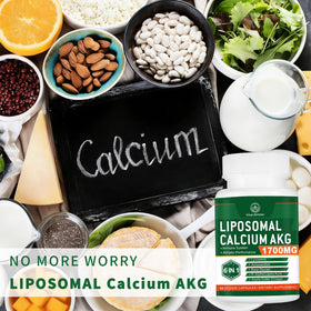 VITACRLLYNMN Complément Alimentaire Calcium AKG 1700 mg - Étiquette produit