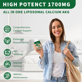 VITACRLLYNMN Complément Alimentaire Calcium AKG 1700 mg - Vue latérale