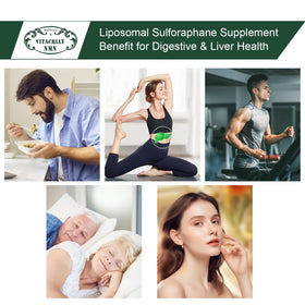 VITACRLLYNMN Liposomal Sulforaphane 900mg 180 capsules en main