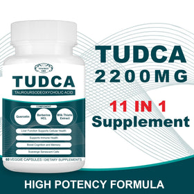 VITACRLLYNMN TUDCA 2200MG capsules avec étiquette visible