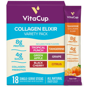 VitaCup Mélange de Boissons au Collagène - boîte avec 18 sticks