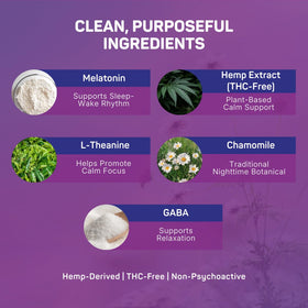 VitaDreamz Gummies de Mélatonine Premium avec ingrédients naturels