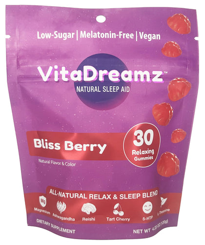 VitaDreamz Gummies de Sommeil paquet avant avec 30 gummies