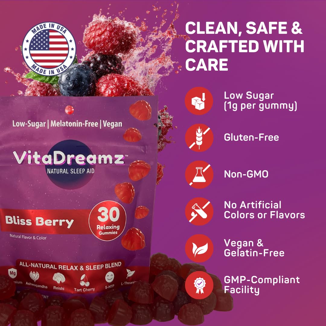 VitaDreamz Gummies de Sommeil sur une table avec un livre