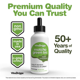 VitaDrops Thé Vert Matcha et sa boîte