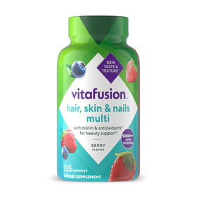Vitafusion Cheveux, Peau et Ongles 135 Gummies vue de face