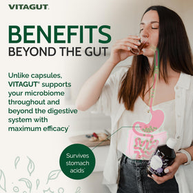 VITAGUT Probiotiques Liquides 3-en-1 étiquette avec ingrédients