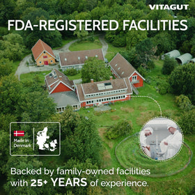 VITAGUT Probiotiques Liquides 3-en-1 sur fond blanc