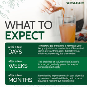 VITAGUT Probiotiques Liquides 3-en-1 vue de côté