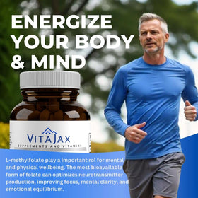 VITAJAX L-Méthylfolate 7,5 mg gélules avec un verre d'eau