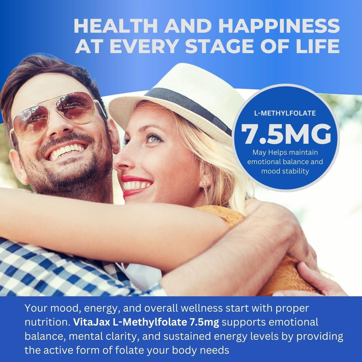 VITAJAX L-Méthylfolate 7,5 mg gélules dans un environnement naturel