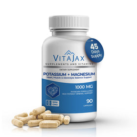 VITAJAX Potassium Magnésium 1000mg gélules vue avant