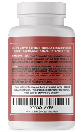 Vital Biologics Heart Calm 141g - capsule montrant la taille