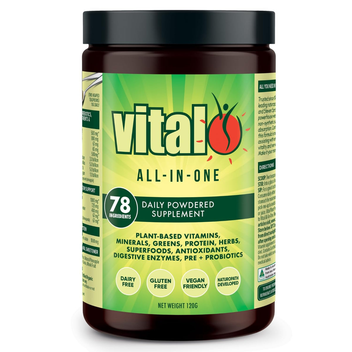 Vital Complément Alimentaire en Poudre 168g vue de face