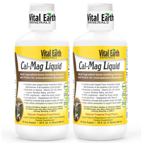 Vital Earth Minerals Cal-Mag Liquide 32 Oz bouteille avant