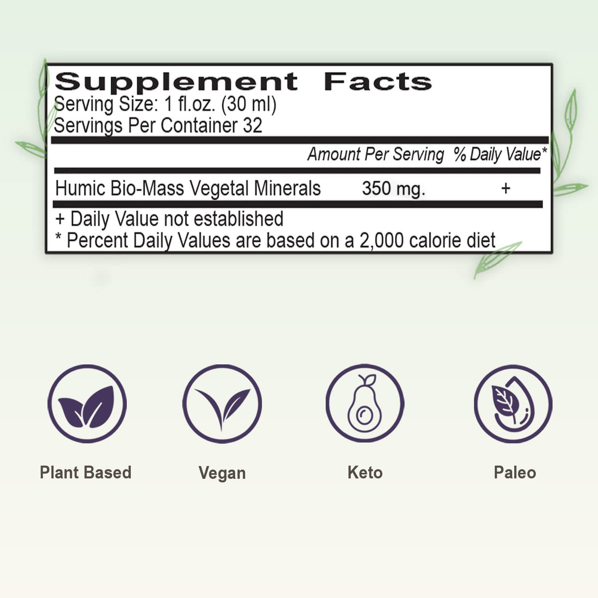 Vital Earth Minerals Super Strength Humic Minerals packaging