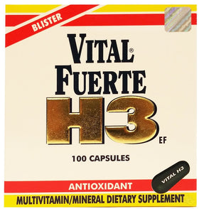 Vital Fuerte H3 Multivitaminico 100 capsules vue de face