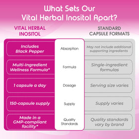 VITAL HERBAL Complément d'Inositol gélules en contexte de vie quotidienne