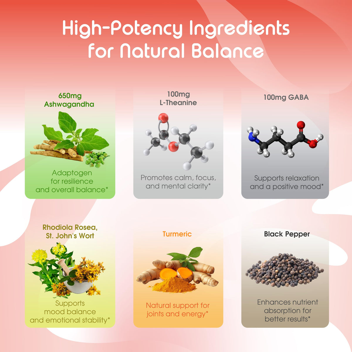 VITAL HERBAL Complexe Ashwagandha capsules sur fond blanc