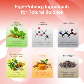 VITAL HERBAL Complexe Ashwagandha capsules sur fond blanc