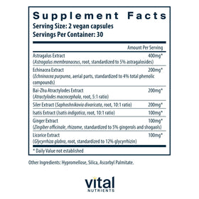 Vital Nutrients Complément Alimentaire 60 Capsules emballage